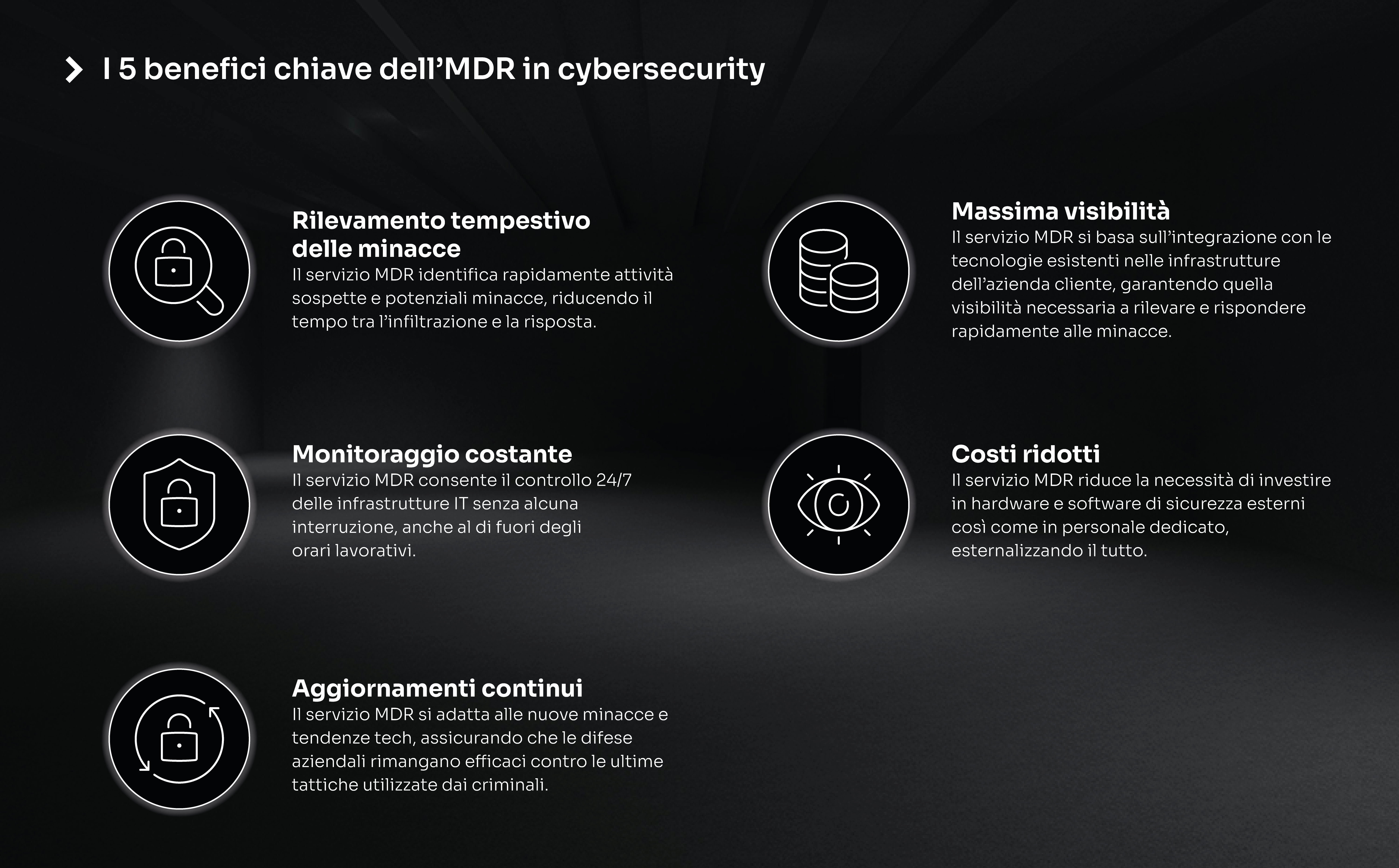 benefici mdr cybersecurity